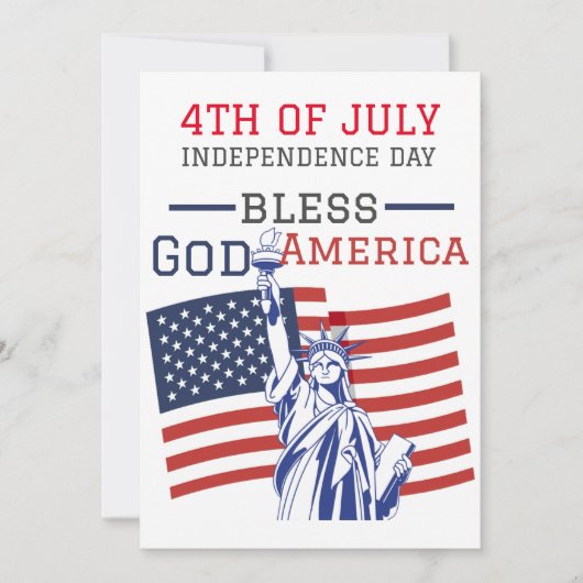Happy 4th van juli Onafhankelijkheidsdag feest Pos (Voorkant)