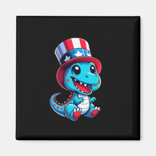 Happy 4th van juli Onafhankelijkheidsdag Mannen Vr Magneet (Voorkant)