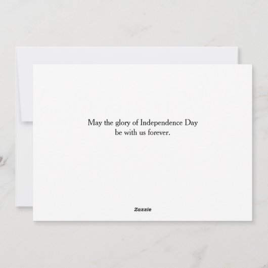 Happy 4th van juli Onafhankelijkheidsdag rood wit Feestdagenkaart (Achterkant)