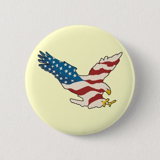 HAPPY 4TH VAN JULI RONDE BUTTON 5,7 CM (Voorkant)