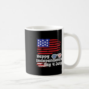 Happy 4th van juli Verenigde Staten Vlag Happy Ind Koffiemok