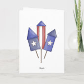 Happy 4th van juli - Wenskaart Kaart (Achterkant)