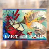  Happy 4th van juli Window Cling Raamsticker (Vel 2)