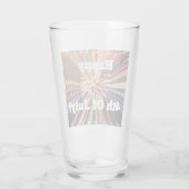 HAPPY 4TH VAN JULY GLASS GLAS (Achterkant)