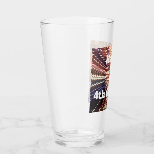 HAPPY 4TH VAN JULY GLASS GLAS (Rechts)