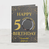 Happy 50 Birthday Folded Wenskaart Kaart (Voorkant)