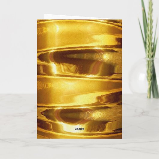 Happy 50ste Jubileum in sprankelend goud Kaart (Achterkant)