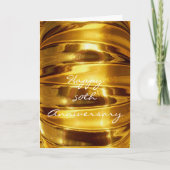 Happy 50ste Jubileum in sprankelend goud Kaart (Voorkant)