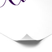 Happy 50th anniversary purple name year simple perfect poster (Hoek)