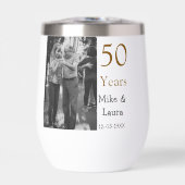 Happy 50th Anniversary Voeg paar naam datum bruilo (Voorkant)