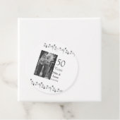 Happy 50th Anniversary Voeg paar naam datum bruilo Bedankjes Labels (In situ)