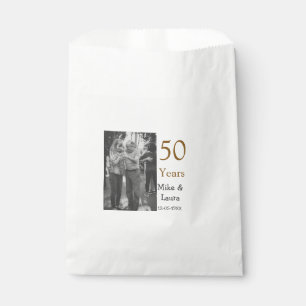 Happy 50th Anniversary Voeg paar naam datum bruilo Bedankzakje
