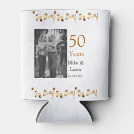 Happy 50th Anniversary Voeg paar naam datum bruilo Blikjeskoeler