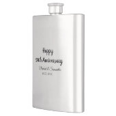 Happy 50th Anniversary Voeg paar naam datum bruilo Flacon (Links)