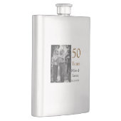 Happy 50th Anniversary Voeg paar naam datum bruilo Flacon (Rechts)