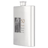 Happy 50th Anniversary Voeg paar naam datum bruilo Flacon (Links)