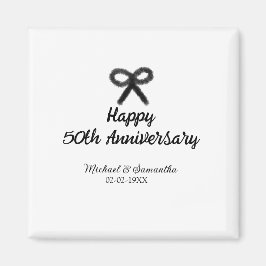 Happy 50th Anniversary Voeg paar naam datum bruilo Magneet