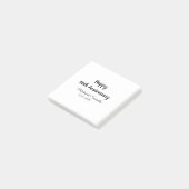 Happy 50th Anniversary Voeg paar naam datum bruilo Post-it® Notes (Schuin)