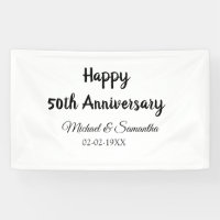 Happy 50th Anniversary Voeg paar naam datum bruilo