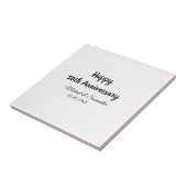 Happy 50th Anniversary Voeg paar naam datum bruilo Tegeltje (Zijkant)