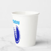 Happy 50th Birthday - aanpasbaar papierbekertje Papieren Bekers (Links)