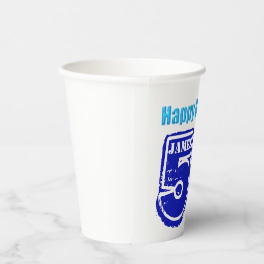 Happy 50th Birthday - aanpasbaar papierbekertje Papieren Bekers (Rechts)