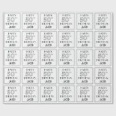 HAPPY 50TH BIRTHDAY; Art Deco Style; aangepaste na Cadeaupapier (Vlak)