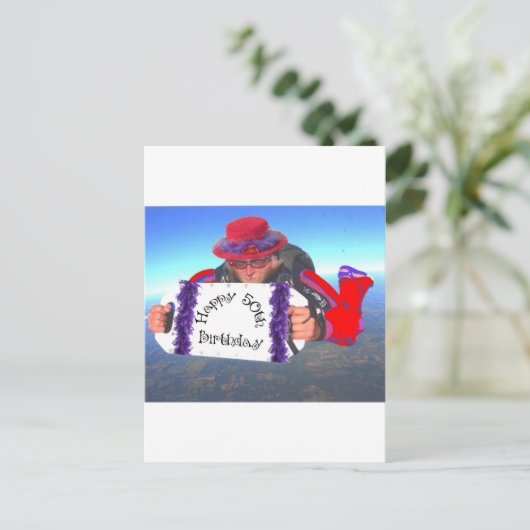 Happy 50th Birthday Briefkaart (Staand voorkant)