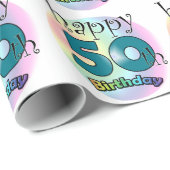 Happy 50th Birthday Cadeaupapier (Rol Hoek)