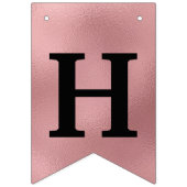 Happy 50th Birthday Foto Roos Gold Folie Bunting F Vlaggetjes (Tweede vlag)