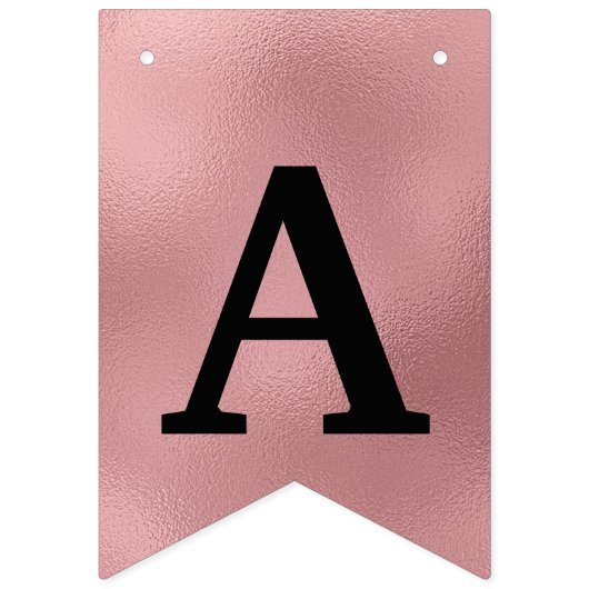 Happy 50th Birthday Foto Roos Gold Folie Bunting F Vlaggetjes (Derde vlag)