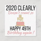 Happy 50th Birthday, Funny 50th verjaardagskaart Informatiekaartje (Voorkant)