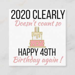 Happy 50th Birthday, Funny 50th verjaardagskaart Informatiekaartje