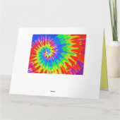 Happy 50th Birthday Groovy Stropdas-Dye Card Big Kaart (Achterkant)