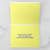 Happy 50th Birthday Groovy Stropdas-Dye Card Big Kaart (Binnen)