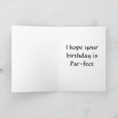 HAPPY 50th BIRTHDAY HOPE IS "PAR-FECT" Kaart (Binnen)