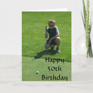 HAPPY 50th BIRTHDAY HOPE IS "PAR-FECT" Kaart