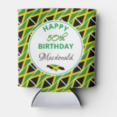 HAPPY 50th BIRTHDAY Jamaica Flag Custom Keepslag Blikjeskoeler (Voorkant)