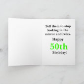 Happy 50th Birthday Kaart (Binnen)