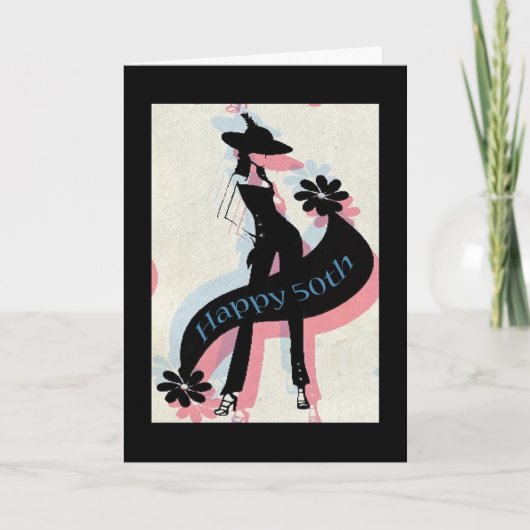 Happy 50th Birthday Kaart (Voorkant)