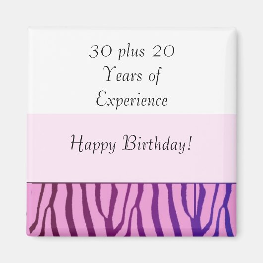 Happy 50th Birthday Magneet (Voorkant)