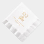 Happy 50th Birthday Martini Cocktail Fifty Folie Servetten (Rechts)