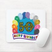Happy 50th Birthday Merchandise Muismat (Met muis)