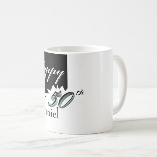 Happy 50th Birthday mok (Voorkant rechts)