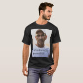 Happy 50th birthday name photo year man simple min t-shirt (Voorkant volledig)