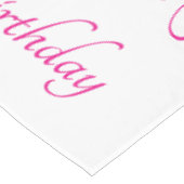 Happy 50th Birthday Pink White Gold Balloons Cool Tafelkleed (Gekanteld)