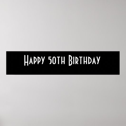 Happy 50th Birthday Poster (Voorkant)