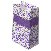 Happy 50th Birthday Random Number Pattern Paars Klein Cadeauzakje (Achterkant Gekanteld)