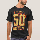 Happy 50th Birthday T-shirt (Voorkant)