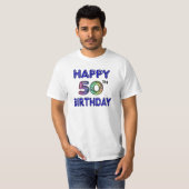Happy 50th Birthday T-Shirts, Hoodies en Tanks (Voorkant volledig)